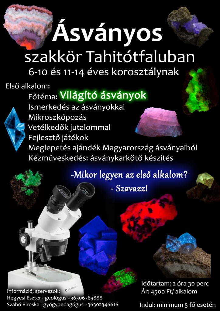 fluorszkáló ásványok